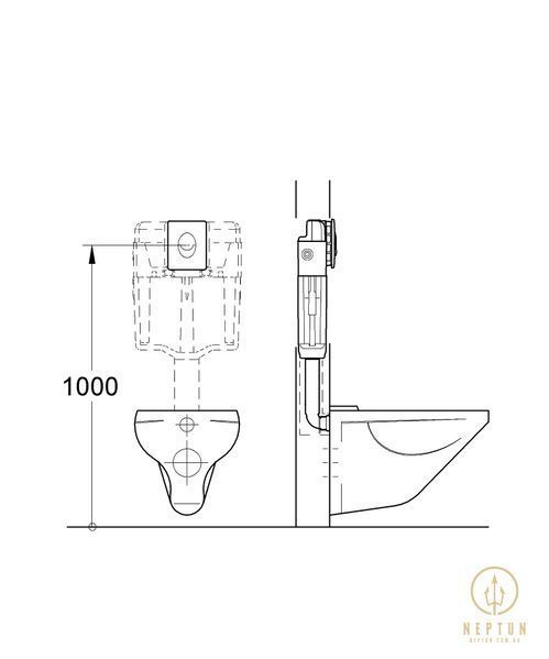 Панель змиву Grohe Skate Air для унітазу вертикальна (38505KF0) 38505KF0 фото