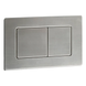 Панель змиву Koer KT-0612-02 240x160x10mm з нержавіючої сталі, кнопка квадратна SUS304 (KR6120) KR6120 фото 1