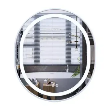 Дзеркало Mixxus Premium Ellipse MV05-80x70-Reverse Білий (Led Touch, Anti-fog, димер (3-6kK)) (MP6645) MP6645 фото