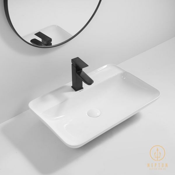 Умивальник накладний Mixxus Premium BEVEL-0203 600х405х120mm з отвором під змішувач (MP6513) MP6513 фото