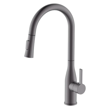Змішувач для кухні з висувним виливом MIXXUS PREMIUM SUMMER 014 GRAPHITE (Колір графіт) (MI8282) MI8282 фото
