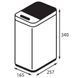 Мусорное ведро сенсорное прямоугольное Koer TC-020408-08 8 л цвет белый (KR5589) KR5589 фото 3
