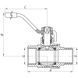 Кран кульовий KOER KR.515.PR.GAS - 2" FM ГШВ YELLOW, ручка "важіль" жовта (KR0065) KR0065 фото 2