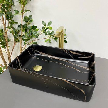 Умивальник накладний VBI VELLETRI BLACK STONE MATT (VBI-015902) VBI-015902 фото