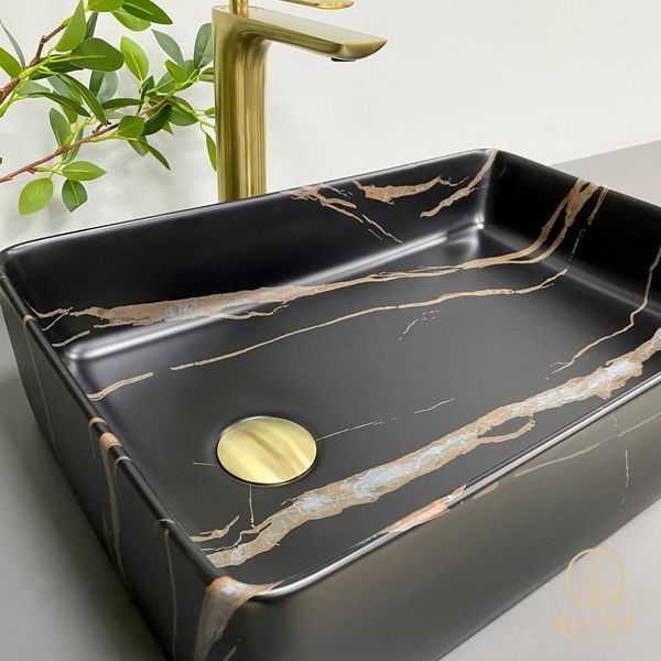 Умывальник (раковина) VBI VELLETRI BLACK STONE MATT накладной VBI-015902 фото