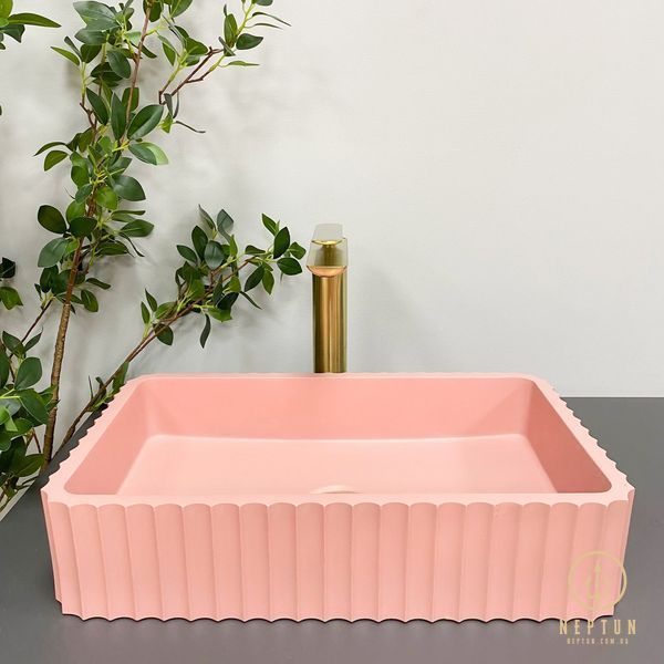 Умивальник накладний VBI FLORENTIA PINK MATT (VBI-015005) VBI-015005 фото