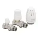 Комплект для подключения радиатора Koer SET-12 - 1/2"x1/2" (прямой) с термоголовкой ВН (KR3177) KR3177 фото 2