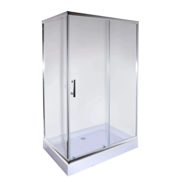 Душова кабіна з низьким піддоном Mixxus HARD SCT01-120x80x198-TR CHROME прозоре скло 5мм (MI6910) MI6910 фото