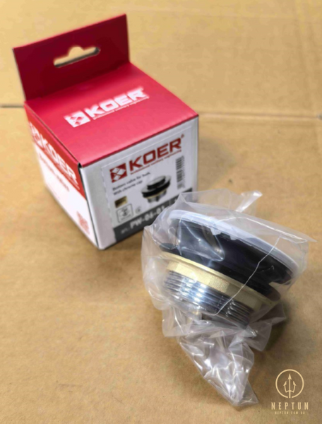Донний клапан для ванни Koer PW-06-01 1 1/2'' автоматичний СLICK-СLACK (Колір хром) (KR5799) KR5799 фото