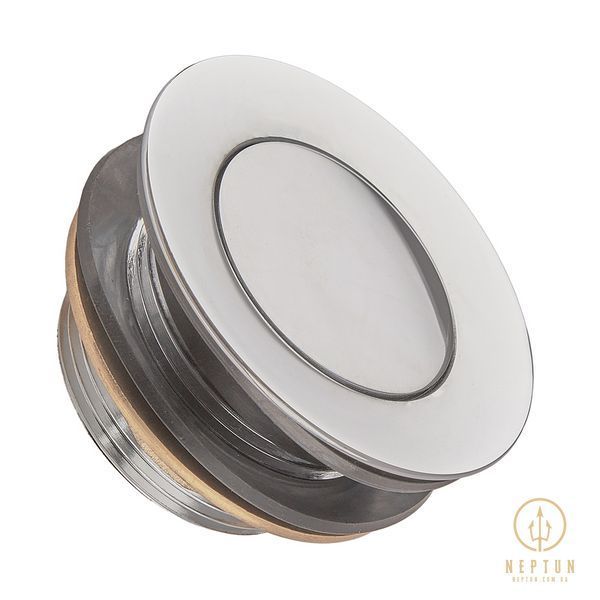 Донний клапан для ванни Koer PW-06-01 1 1/2'' автоматичний СLICK-СLACK (Колір хром) (KR5799) KR5799 фото