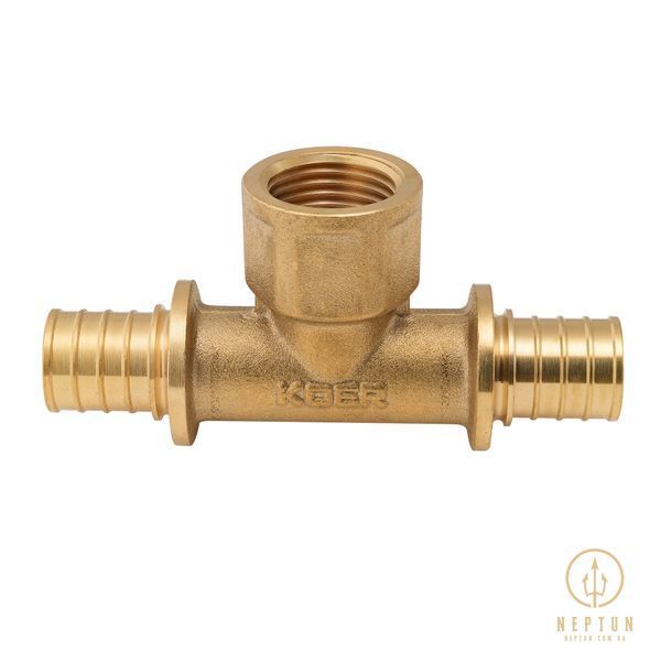 Трійник перехідний з ВР Koer KA.T20-06F-20 - 20(2.8mm) x 1/2"F x 20(2.8mm) (KR4895) KR4895 фото