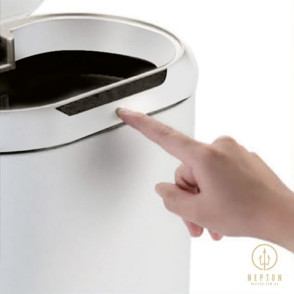 Мусорное ведро сенсорное овальное Mixxus Premium Topper-TC0112 White 12л цвет белый (MI7082) MI7082 фото