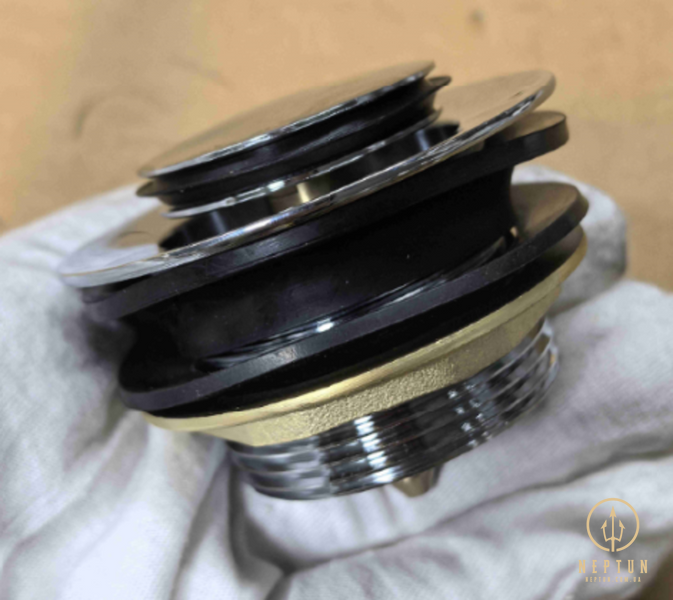 Донний клапан для ванни Koer PW-06-01 1 1/2'' автоматичний СLICK-СLACK (Колір хром) (KR5799) KR5799 фото