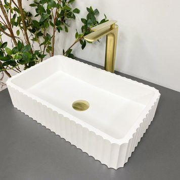 Умывальник (раковина) VBI FLORENTIA WHITE MATT накладной VBI-015000 фото