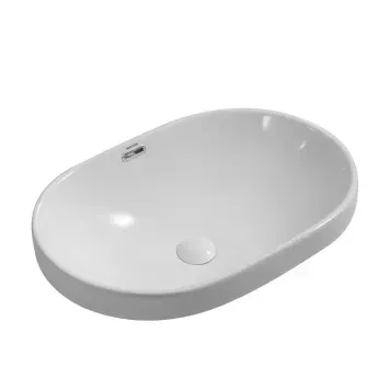Умивальник врізний на стільницю Mixxus Premium ELLIPSE-1601 600х400х190mm з переливом (MP6569) MP6569 фото