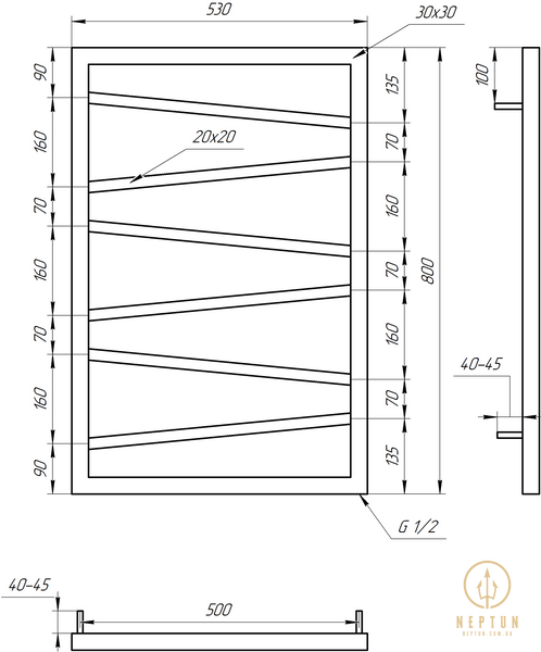 Сушка для рушників Genesis DRY (GA-4904-1) GA-4904-1 фото