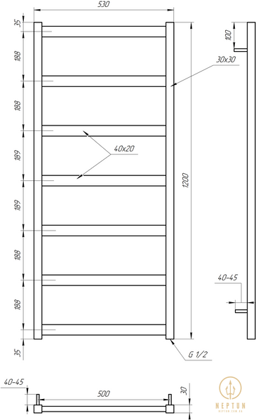 Сушка для рушників Minimal DRY (GA-6006-1) GA-6006-1 фото