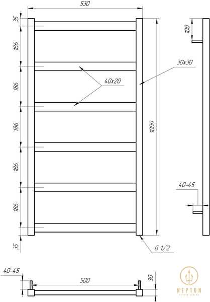 Сушка для рушників Minimal DRY (GA-6006-1) GA-6006-1 фото