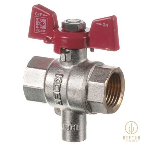 Кран ГГБ для подключения датчика температуры Koer KR.230 - 1/2" (KR3067) KR3067 фото