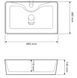 Умивальник (раковина) VBI FORLI SAND GLOSSY накладний (VBI-011109) VBI-011109 фото 6