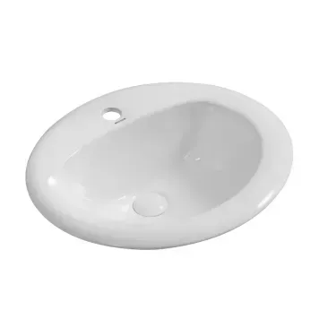 Умивальник врізний на стільницю Mixxus Premium TOPPER-1602 515х400х200mm з отвором під змішувач та переливом (MP6572) MP6572 фото