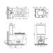 Унітаз-компакт Mixxus BEVEL-0402-R 670x390x880mm, система змиву RIMLESS (MP6474) MP6474 фото 3