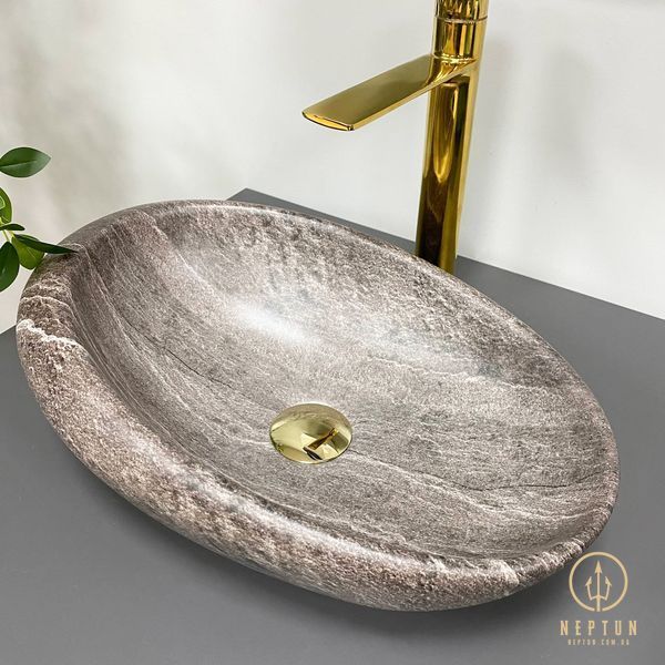 Умивальник накладний VBI VICENZA DARK STONE MATT (VBI-014804) VBI-014804 фото