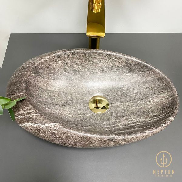 Умивальник накладний VBI VICENZA DARK STONE MATT (VBI-014804) VBI-014804 фото