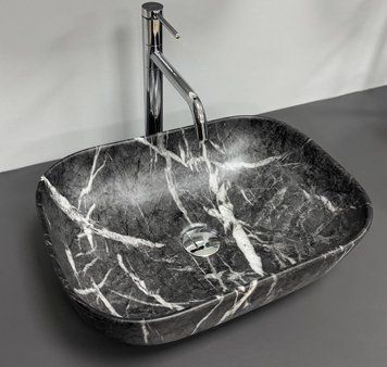 Умивальник (раковина) VBI RAVENNA BLACK OPAL MATT накладний (VBI-011233) VBI-011233 фото