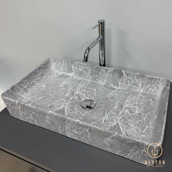 Умывальник (раковина) VBI TRIEST GREY STONE накладной (VBI-012716) VBI-012716 фото