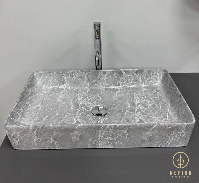 Умывальник (раковина) VBI TRIEST GREY STONE накладной (VBI-012716) VBI-012716 фото