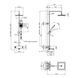 Набор 2 в 1 душова система Kroner Makon-C063 + змішувач Makon-C010 CVS30225 фото 3