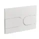 Панель смыва Koer KT-0604-03 240x160x10mm пластиковая, закругленная кнопка (KR5322) KR5322 фото 1