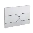 Панель смыва Koer KT-0604-01 240x160x10mm пластиковая, закругленная кнопка (KR5323)