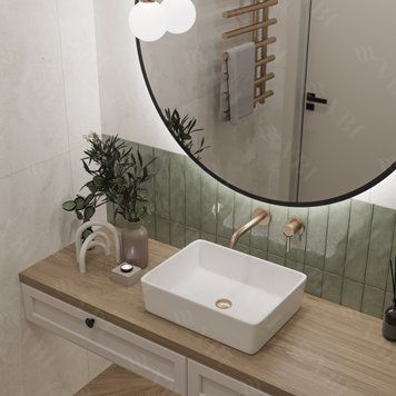 Умивальник накладний VBI ASTI M WHITE (VBI-013000) VBI-013000 фото