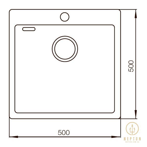 Мийка Mixxus Чорна MX5050-200x1.0-PVD (MX0578) MX0578 фото