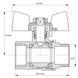 Кран шаровый Koer 1/2" ГШБ (KR.218.W) белый (KR0182) KR0182 фото 2
