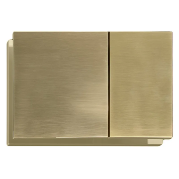 Панель змиву Koer KT-0610-12 240x160x32mmmm пластикова, кнопка квадратна (колір матове золото) (KR6137) KR6137 фото