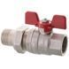 Кран з американкою Roho 1/2" ВЗ прямий, червоний метелик R105-050 (RO0086) (20/80) RO0086 фото 3