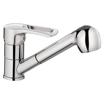 Смеситель для кухни Haiba Hansberg 014 c выдвижной лейкой (HB0208) HB0208 фото
