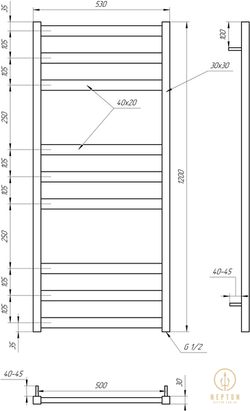 Сушка для рушників Tristar Flat Dry (GA-5006-1) GA-5006-1 фото