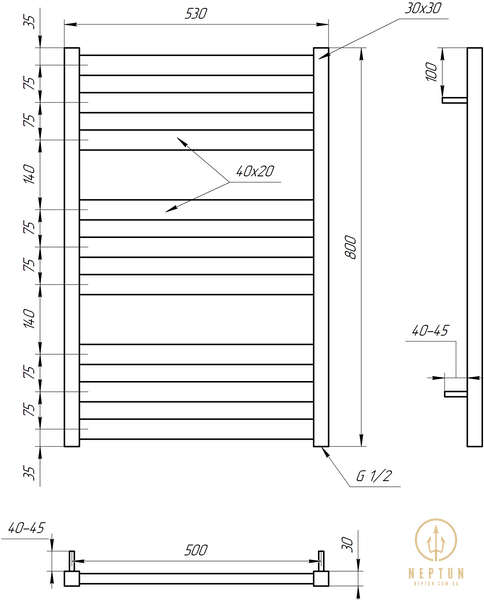 Сушка для рушників Tristar Flat Dry (GA-5006-1) GA-5006-1 фото