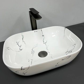 Умывальник (раковина) VBI RAVENNA MARMO GLOSSY накладной VBI-011210 фото