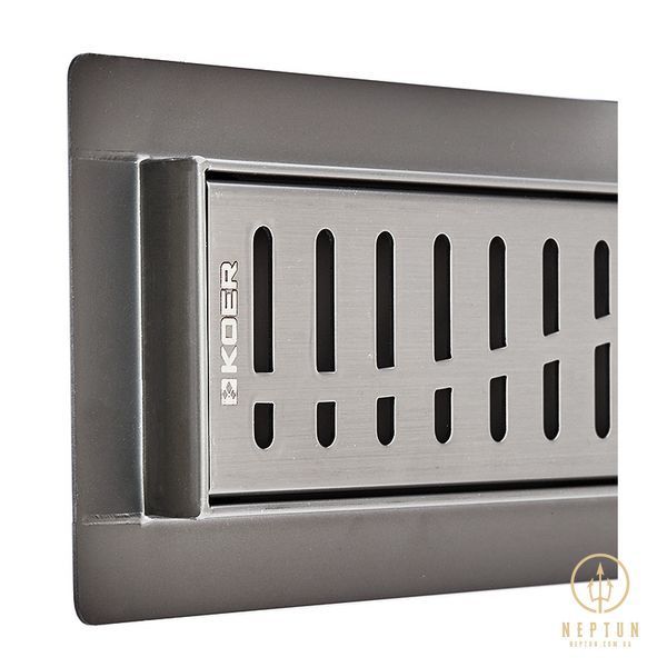 Душевой трап из нержавеющей стали SUS304 Koer FD35-70x800-Graphite (AC0660) AC0660 фото