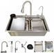 Мийка для кухні багатофункціональна ZERIX ZH7546-SET-06 MICRO DECOR SS COLOR з нерж. сталі SUS304 з вбудованим змішувачем (колір нержавійка) (ZM5590) ZM5590 фото 4