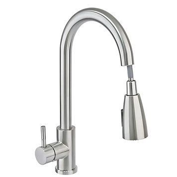 Змішувач для кухні HAIBA SUS 014 з висувною лійкою (HB3898) HB3898 фото