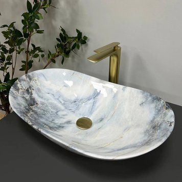 Умивальник накладний VBI TURIN GRANIT GLOSSY (VBI-011507) VBI-011507 фото