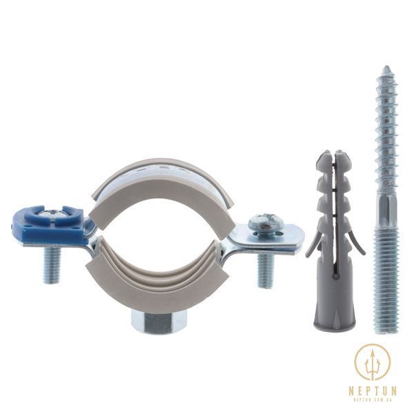 Хомут трубний оцинкований Koer KCB.10.G 3/4" (26-30) сірий (KR2785) KR2785 фото