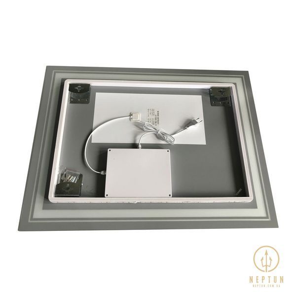 Дзеркало Zerix Alive MR06-80x60-REVERSE з LED Touch, Anti-fog, димером, регулятором яскравості (ZX6062) ZX6062 фото