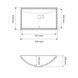 Умывальник (раковина) VBI MESSINA WHITE врезной VBI-018002 фото 2